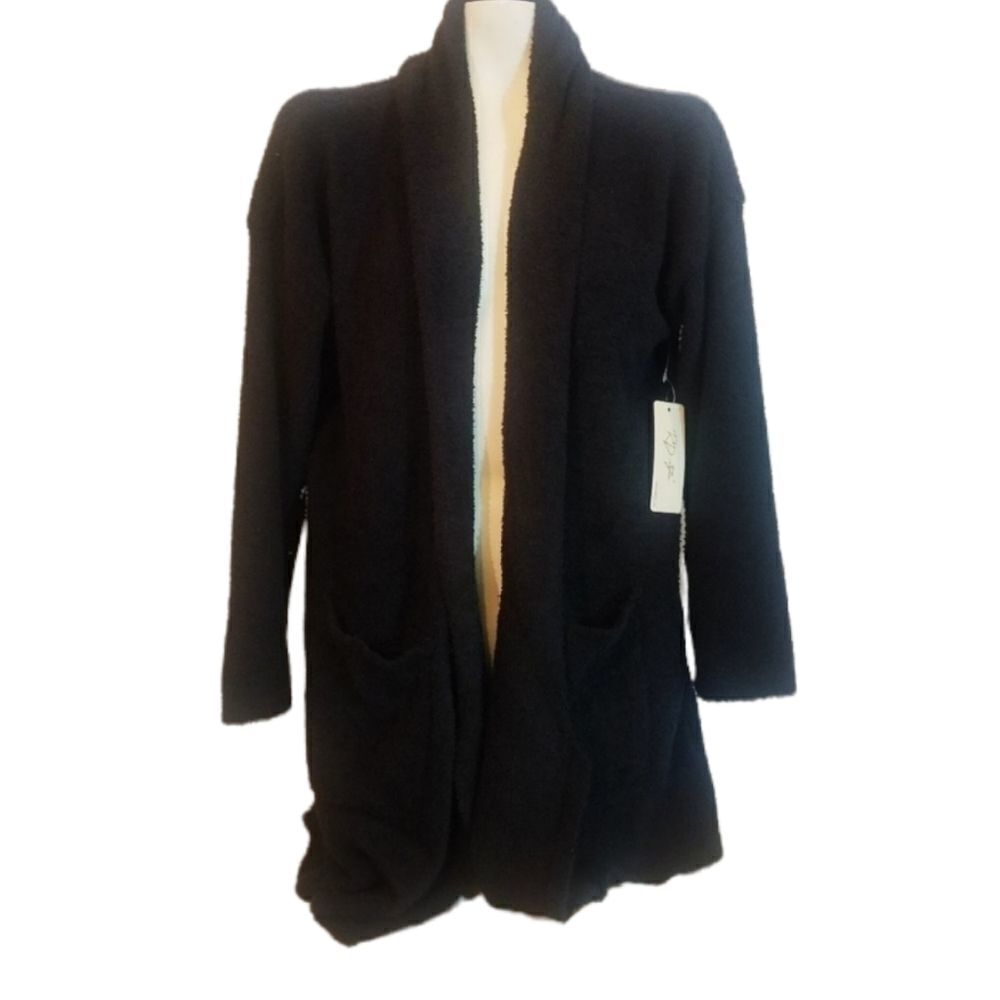 RDI Style Black Cardigan W/Pockets Sz XS
